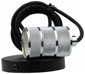 ECOLIGHT Stropné závesné svietidlo LOFT E27 - 2M - chróm strieborná