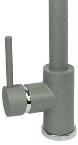 Gamma Taru, vysoká drezová batéria s výsuvným výtokom, šedá škvrnitá, GMA-BT-G