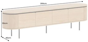 TV-skrinka 47451 Atelier 200cm Natural Dub Dyha - Komfort-nábytok