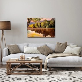 Obraz - Za riekou (70x50 cm)