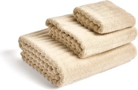 Béžový froté bavlnený uterák 50x90 cm Navira – Kave Home