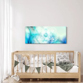 Obraz - Merkaba v tyrkysovom pozadí (120x50 cm)
