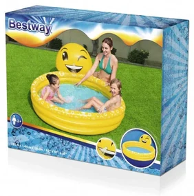 Detský bazén s rozprašovačom Bestway 53081 smajlík 165x144x69 cm