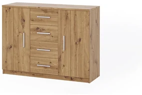 Komoda Bonaparte K2D4SZ (dub artisan). Akcia -20%. Vlastná spoľahlivá doprava až k Vám domov. 1051443