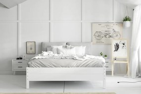 Manželská posteľ CONTINENTAL 140x200 biela