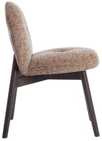 Hnedé čalúnené jedálenské kreslá v súprave 2 ks Sinosa – Light &amp; Living
