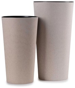 PLASTOVÝ KVETINÁČ URBANIKA ECO 19,5X36,5 CM BÉŽOVÁ