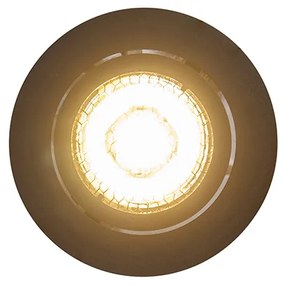 Sada 6 zapustených bodových svetiel čierna nastaviteľná - Ude Honey