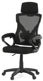 Autronic BONTEC Kancelárska stolička, výškovo nastaviteľná, čierna látka, KA-R223 BK Farba: Čierna