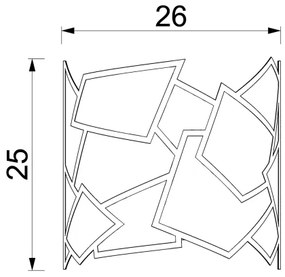 Nástenné svietidlo CAMO 1xE27/15W/230V zlatá