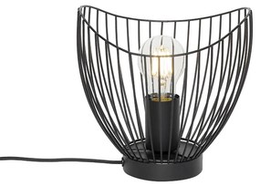 Moderná stolová lampa čierna 20 cm - Pua