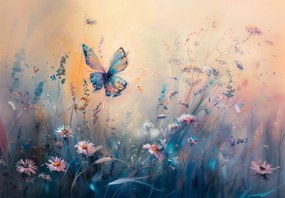 Fototapeta - Lúka s motýľom II. (147x102 cm)