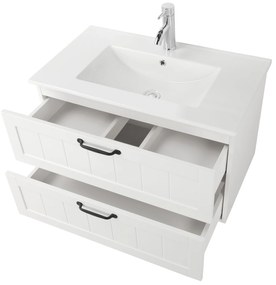 Závesná skrinka pod umývadlo Houseland Lavia 80 cm biela