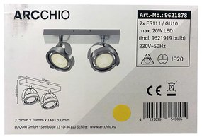 Arcchio Arcchio - LED Stmievateľné bodové svietidlo MUNIN 2xES111/GU10/11,5W/230V LW0004