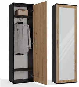 Predsieňová skriňa DUO dub artisan/antracit