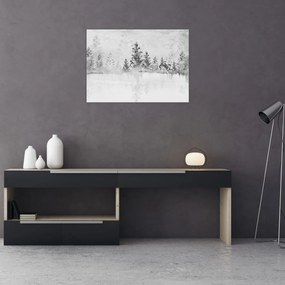 Obraz - Jelene pri jazere (70x50 cm)