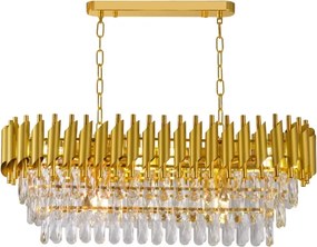 Brilagi - Luster na reťazi ECLIPSE 10xE14/10W/230V 78x28 cm zlatý