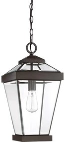Quoizel QZ-RAVINE8-L - Vonkajší luster na reťazi RAVINE 1xE27/60W/230V IP23 hnedá