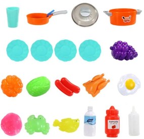 Ružová detská kuchynka s parným generátorom + príslušenstvo