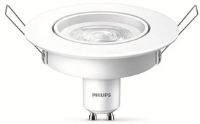 Philips 8718699667023 Zapustené svietidlo Frame LED GU10 4,7W, 380lm, 4000K, biela