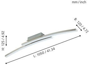 Eglo 97909 - LED RGB Stmievateľný prisadený luster FRAIOLI-C 2xLED/17W/230V
