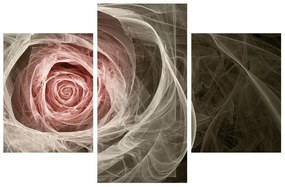 Abstraktný obraz ruže (90x60 cm)