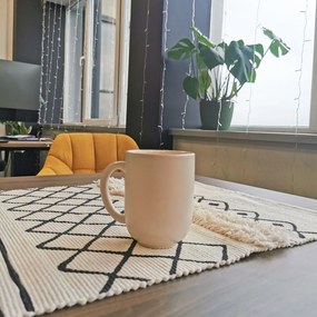 Tutumi Tutumi, koberec Boho 160x50 cm 322151, biela-šedá, HOM-06807