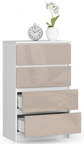 Komoda K60 4SZ CLP cappuccino, lesk