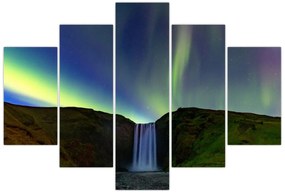 Obraz - Polárna žiara na Islande (150x105 cm)