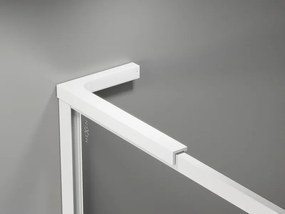 Mexen Kioto-F L, sprchová zástena s rámom 105 x 202 cm, 8 mm číre sklo, biely profil, 800-105-174-20-00