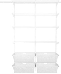 Nástenný regál do špajze 200x120x40 cm TOPTRACK