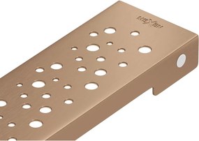 Mexen Flat M12 kryt na odtokový žľab 80 cm, brúsená meď - 1C21080