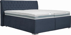 Posteľ Rita 180x200 cm, námornícka modrá látka