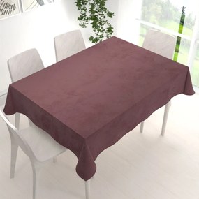 Biante Veľký zamatový obdĺžnikový obrus Velvet Premium SVP-019 Hnedofialový 260x320 cm