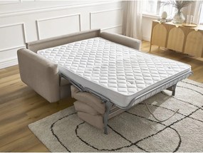 Taupe pohovka na každodenné spanie/rozkladacia 220 cm Cocoone – Bobochic Paris