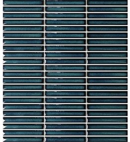 Keramická mozaika Premium Mosaic Kit Kat aqua blue 28x31 cm lesk MOSKK3AQBLL, 1 ks