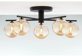 Jupiter 2047 - Prisadený luster PRATO 5xG9/10W/230V čierna/béžová