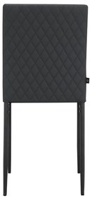 Čierne jedálenské stoličky z imitácie kože v súprave 2 ks Pavia – Støraa