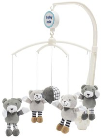 Kolotoč nad postieľku malé medvedíky sivy