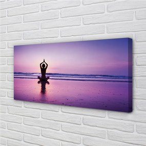 Obraz canvas Žena mora Yoga 100x50 cm