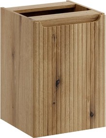 Závěsná skříňka pod umyvadlo Nova Denim s deskou a košem na prádlo 100 cm modrá/dub coast eovke