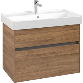 VILLEROY &amp; BOCH Collaro závesná skrinka pod umývadlo, 2 zásuvky, 754 x 444 x 546 mm, Oak Kansas, C01000RH