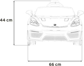 Elektrické autíčko Porsche Spyder RS 718 Lakier žlté