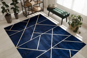 Koberec EMERALD exkluzívny 1012 glamour, styl geometrický granátový / zlatý