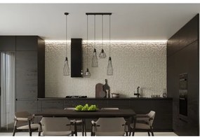 Sollux SL.1165 - Luster na lanku SUBA 1xE27/15W/230V čierna