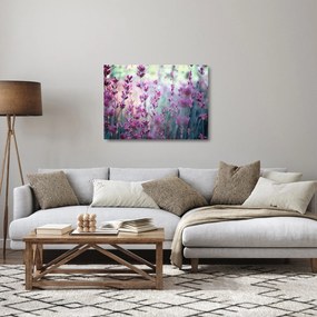 Sklenený obraz - Levanduľa (70x50 cm)