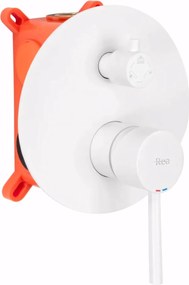 Rea Lungo, podomietková sprchová sada s vaňovou výlevkou + BOX, biela, REA-P6611