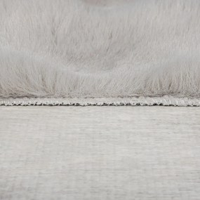 Svetlosivá syntetická kožušina 180x290 cm Waffle Faux Fur – Flair Rugs