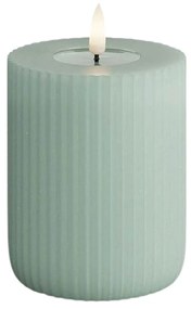 DeluxeHomeart LED sviečka Solid Stripe Salvie Green 10 cm