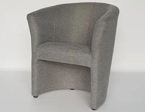 Kreslo Boston, šedá látka%